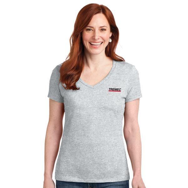 Cotton v neck t shirts women's sales
