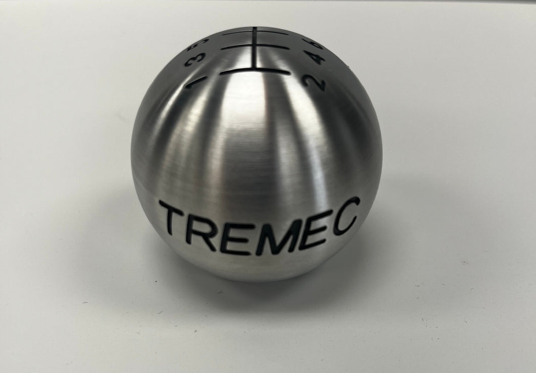Brushed Aluminum Shift Ball: 6-Speed