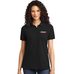 Ladies Black Polo with TREMEC logo on left chest 