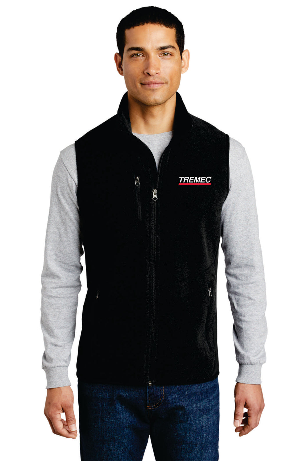 Men's Port Authority® R-Tek® Pro Fleece Full-Zip Vest  - Black